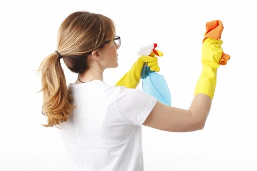 Professional cleaning of shared stairwell in Maidavale property