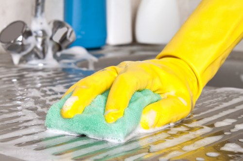 Local Maidavale cleaning team preparing a deep clean