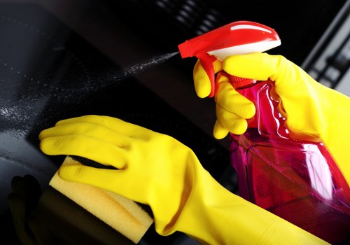 Detailed kitchen and bathroom cleaning during a Maidavale move in clean