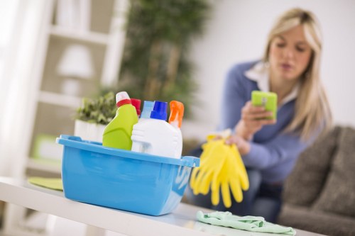 Local technician preparing pet odour removal equipment for Maidavale property